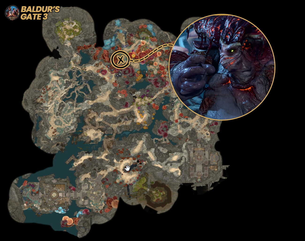 Onde-Encontrar-Soberano-Glut-em-Baldurs-Gate-3 Vingue o Círculo de Glut: Glut ou Spaw em BG3? Decida!