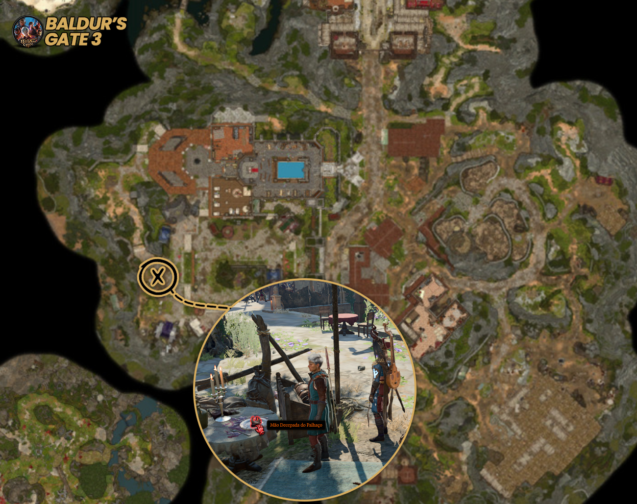 A-Mao-Decepada-do-Palhaco-Um-Enigma-no-Circo-dos-Ultimos-Dias Baldur's Gate 3: Encontre o Palhaço Pingo