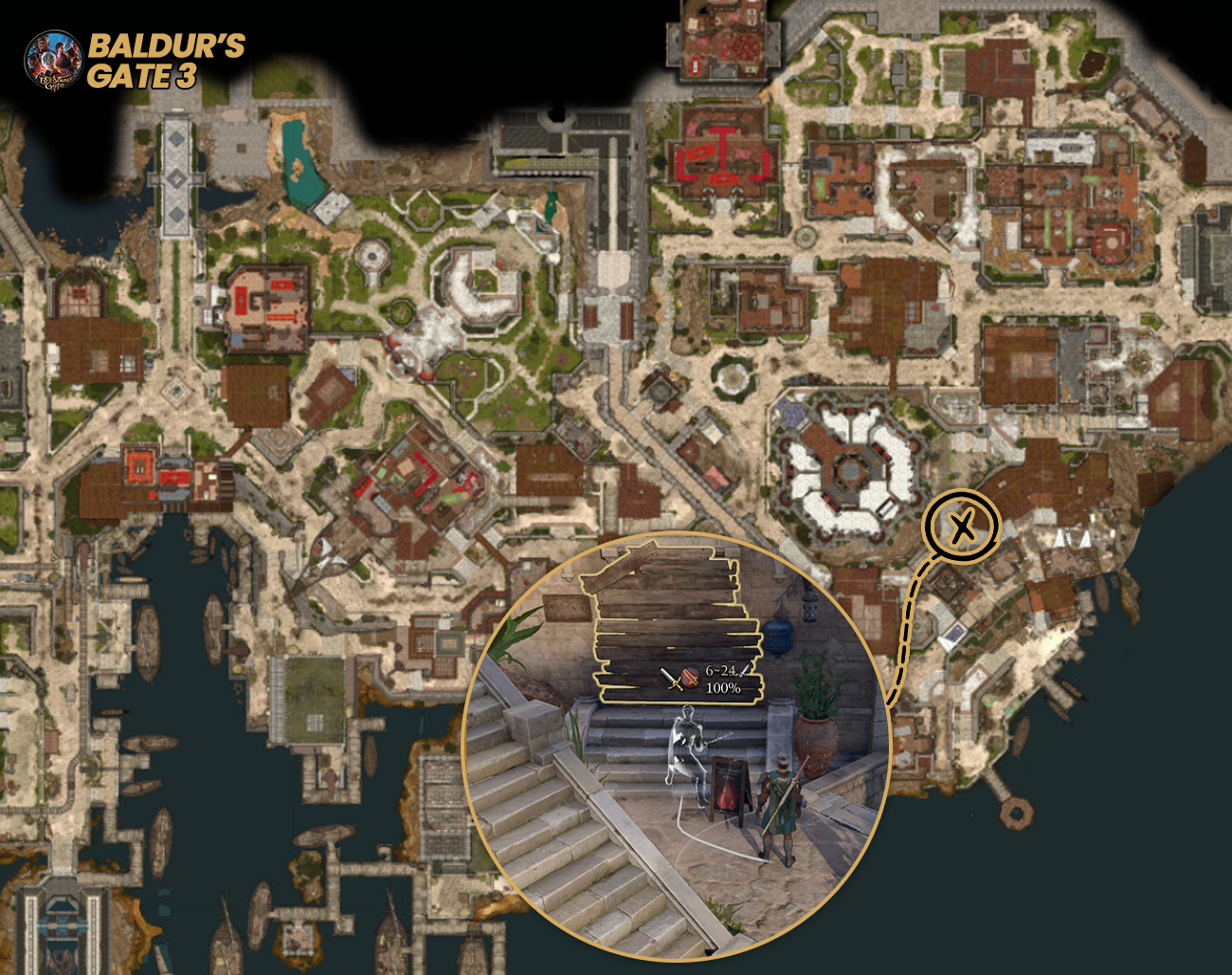 O-Braco-Decepado-do-Palhaco-Um-Segredo-no-Porao-do-Pereira Baldur's Gate 3: Encontre o Palhaço Pingo