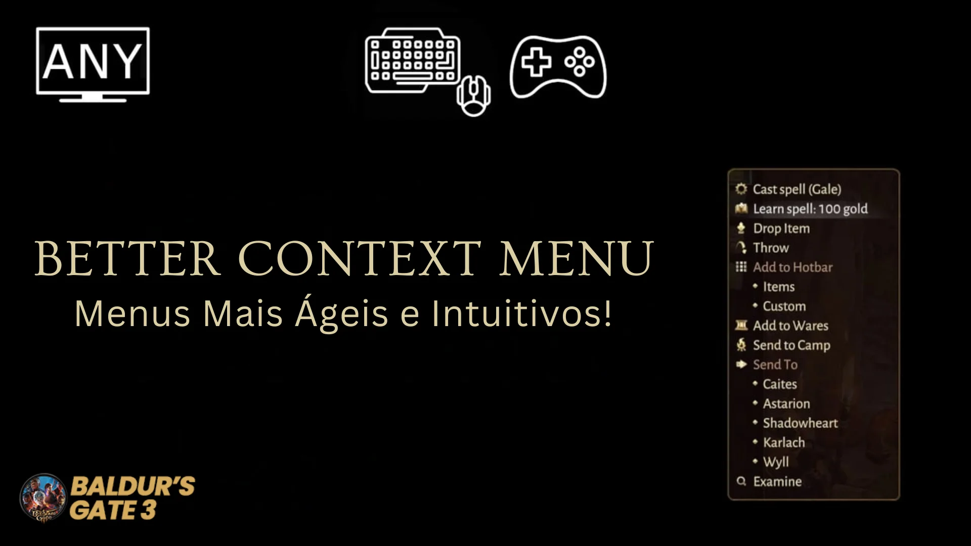 Better-Context-Menu-Menus-Mais-Ageis-e-Intuitivos 10 Mods Oficiais Para BG3 Que a Própria Larian Recomenda!